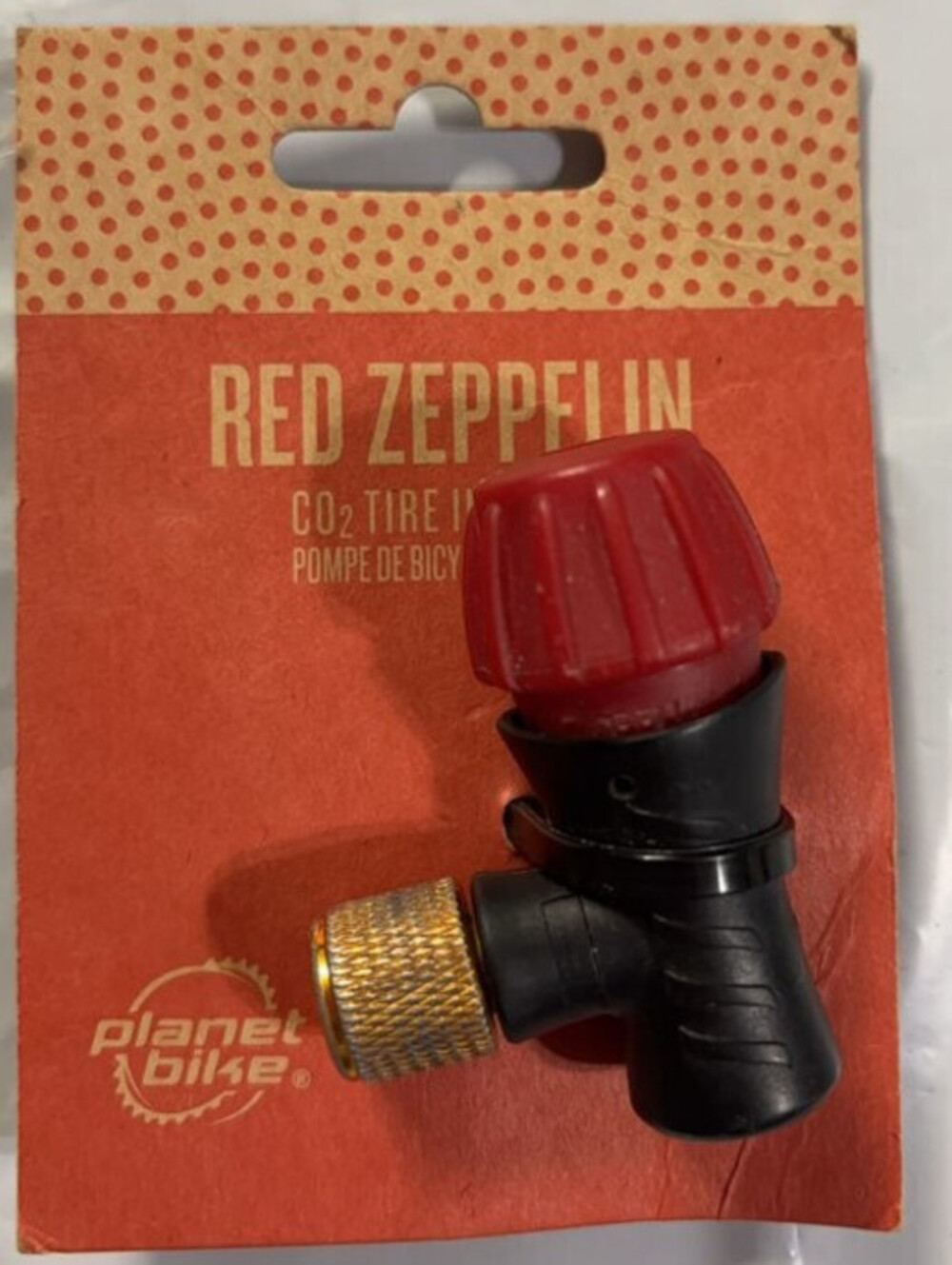 Planet Bike Red Zeppelin CO2 Tire Inflator